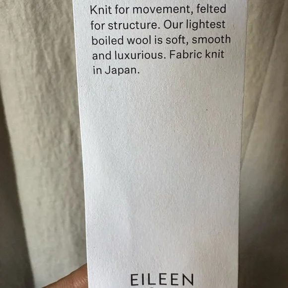 NWT EILEEN FISHER 100% Wool Jersey Wide Leg Pant - Picture 7 of 12